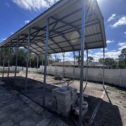 18x36 FeetHeavy Duty RV Carport – Fits 5th Wheel – Like New –