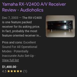 For parts or repair TWO receiver amplifier Yamaha RX-V2400 and remote & Onkyo tx-sr605 no remote