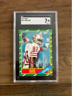 Jerry Rice 1986 Topps #161 Graded 7