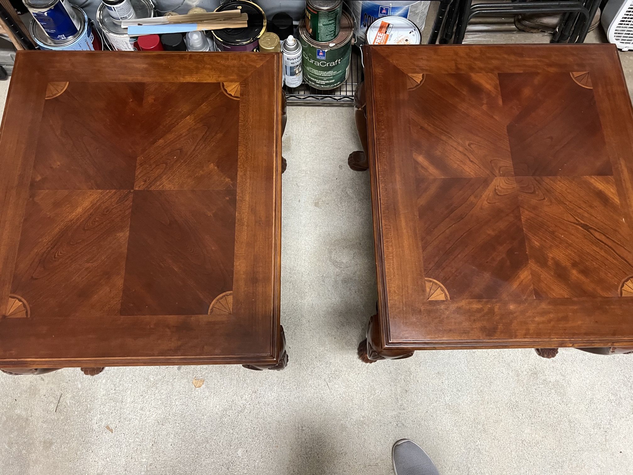 Cherry Wood Tables. 