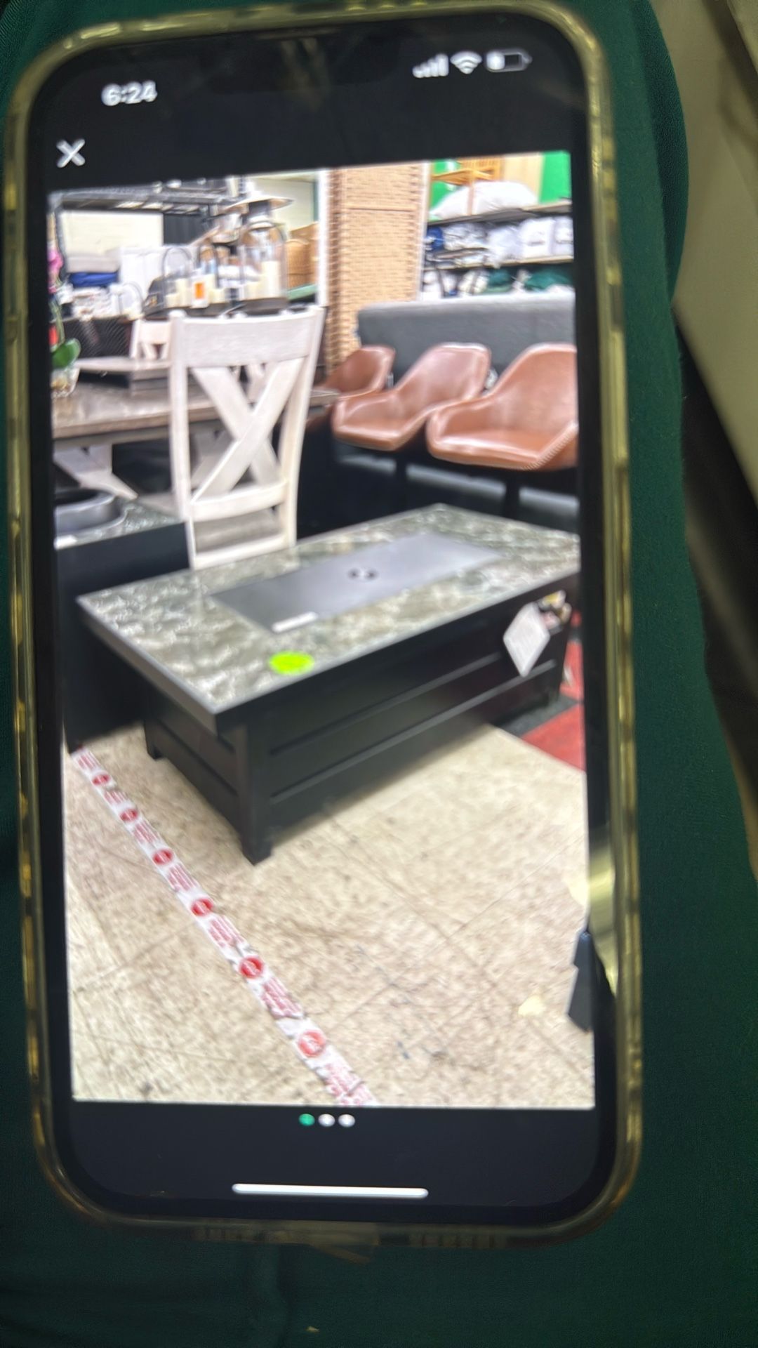 50000 BTU Rectangular Fire Pit (No Tank Holder) Dark Gray