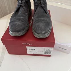 Salvatore Ferragamo “Charlie” Suede Chukka Boots – Size 9