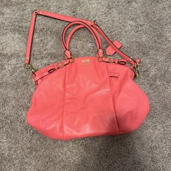 Pink Coach Purse 2000s Vintage With Dust Bag 