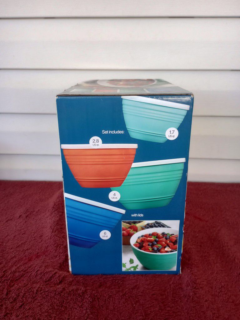 Pandex 4-piece Melamine Mixing Bowls with Lids brand new! for Sale in  Frostproof, FL - OfferUp