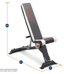 Foldable, adjustable Weight Bench. Home Gym