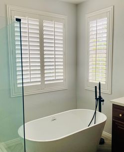 Custom Interior Shutters- REAL WOOD & LIFETIME WARRANTY, Plantation Shutters, Window Treatments, Window Coverings, Persianas de Madera