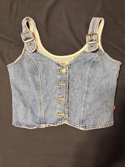 levi denim vest