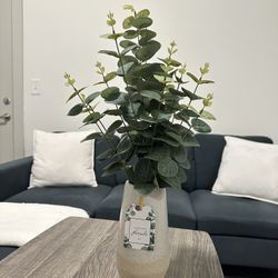 Fake Eucalyptus Plant Decor 