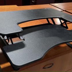 Black Varidesk Office Sit-stand Desk Or Table Risers! Only $50 Ea!