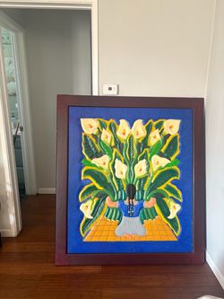 Hand-carved wooden picture