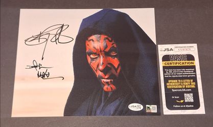 🔥Ray Park Signed Autographed 8x10 Darth Maul Star Wars JSA COA 🔥