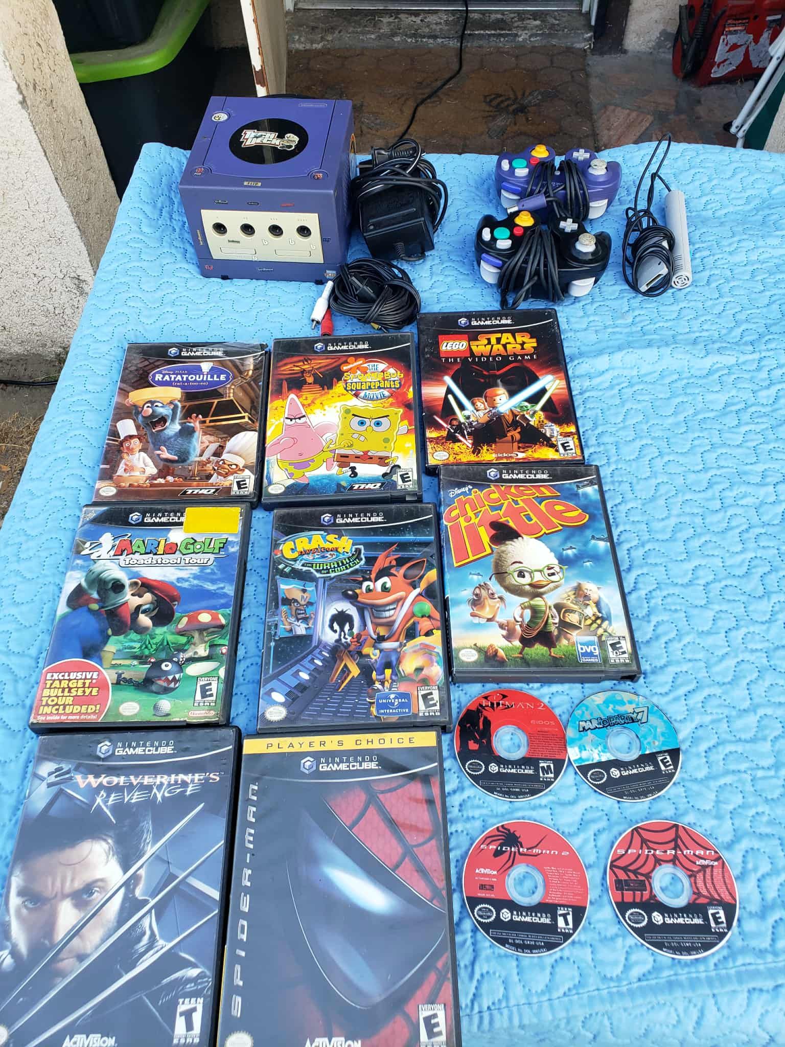 Nintendo GameCube Console With 2 Controllers. 11 Great & amazing Games. 1 Mic Controller & All Cables $320! Game Cube Combo or $150! No Games & $30 pe