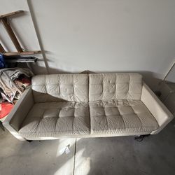 White leather Couch