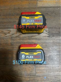 Dewalt FlexVolt batteries each have different price.