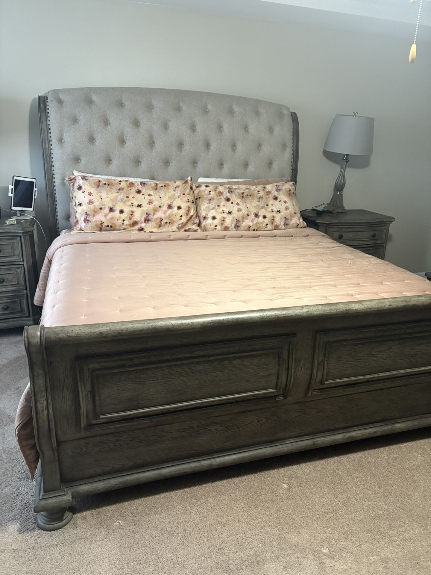 King Bed With Box spring And Mattress