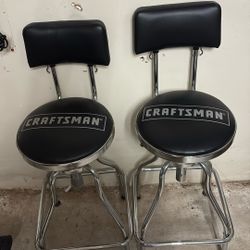 Pair Of Craftsman Barstools