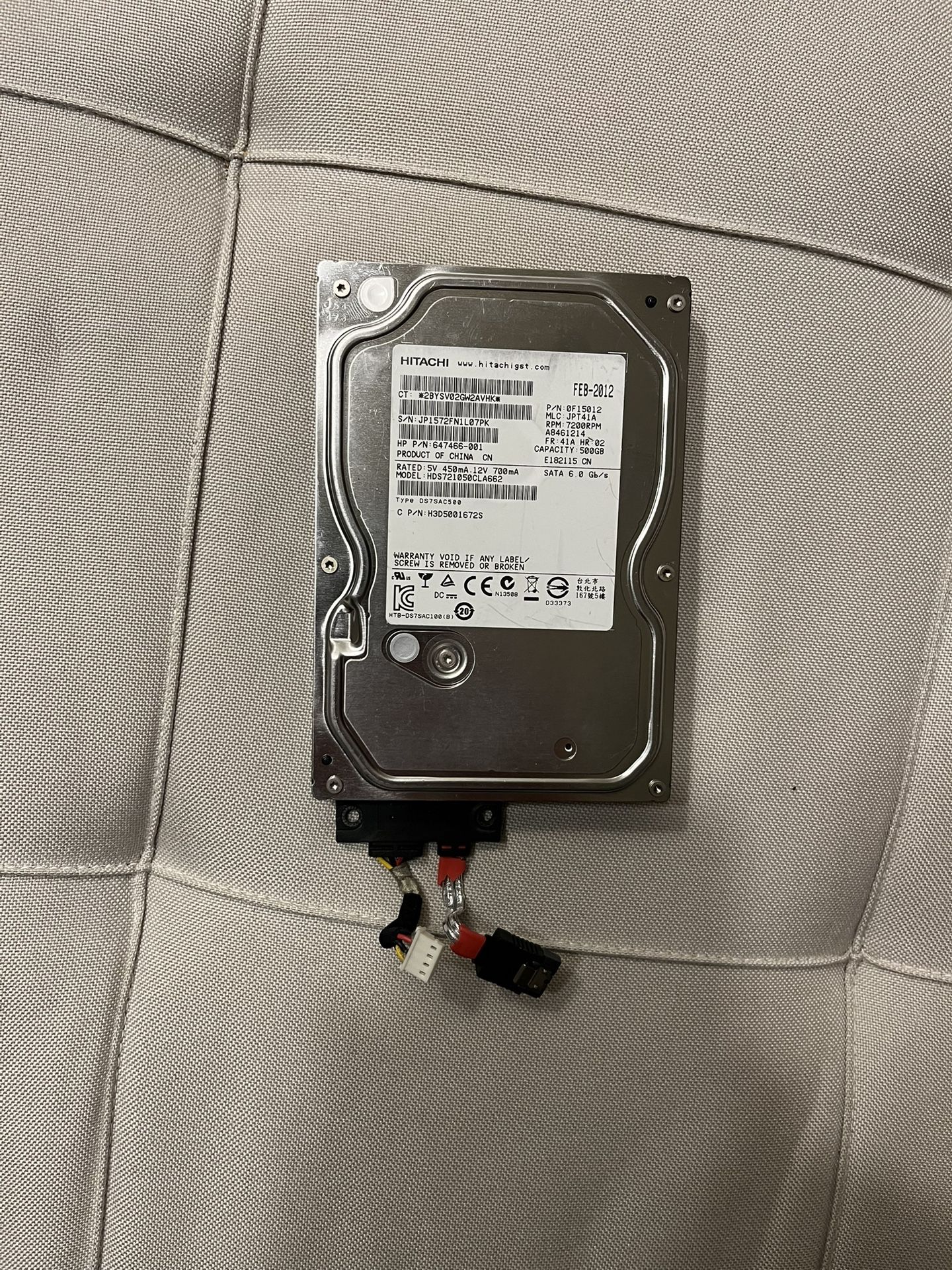 Hitachi hard drive
