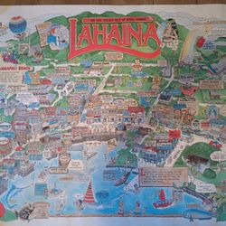 Digitally Remastered And Color Enhanced Lahaina Poster 1983