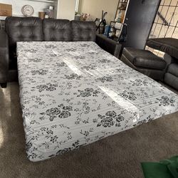 Sleeping Sofa Greyish Black Venaldi Chaise