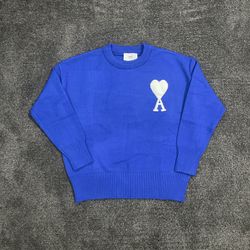 Royal Blue Ami Paris Knit Sweater