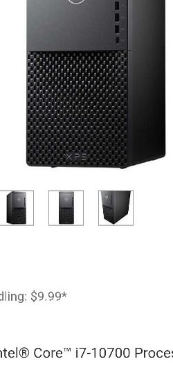 Dell XPS 8940 Tower - 10th Gen Intel Core i7-10700 - GeForce GTX 1660TiDell XPS 8940 Tower - 10th Gen Intel Core i7-10700 - GeForce GTX 1660Ti