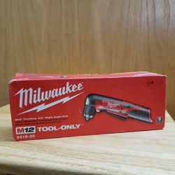 Milwaukee M12 CORDLESS 3/8" RIGHT ANGLE DRILL 2415-20 (TOOL-ONLY)