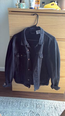 Black denim jacket
