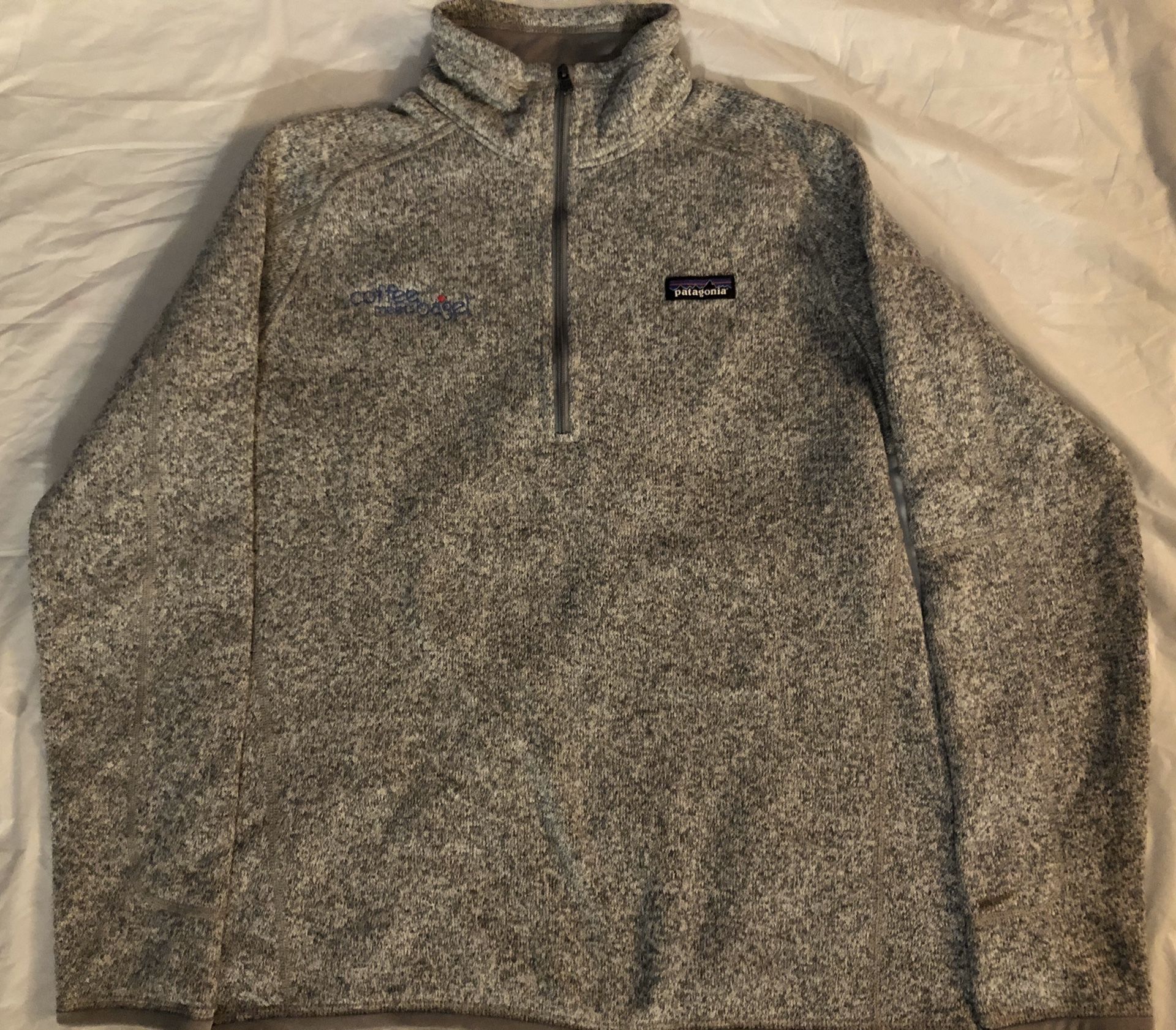 Womens Patagonia Better Sweater Heather Birch Gray Fleece Pullover Large Promo