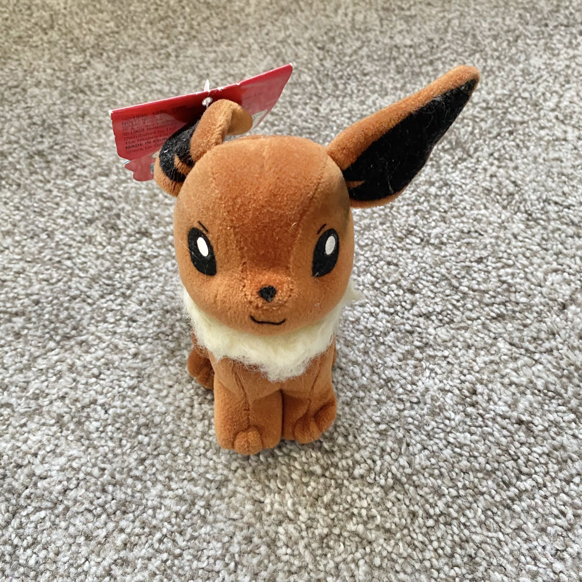 1998 Pokémon Hasbro Eevee Bean Bag Series 1 Plush New Pokémon Nintendo