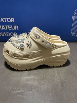 Crocs Platform Clog with Rhinestone Jibbitz