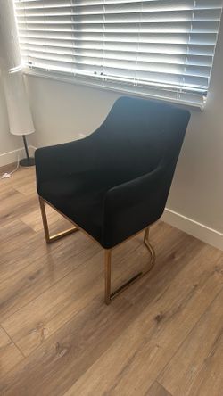 Black Velvet Chair