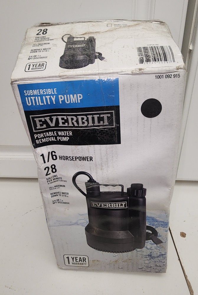 New Everbilt Pump