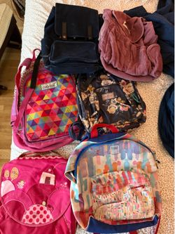 6 girls backpacks from around the world