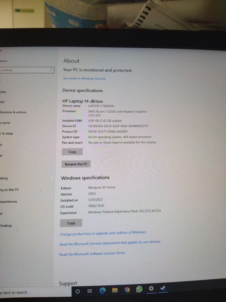 Hp Notebook Hp Version 20h2 HP “ No Touchscreen Laptop, AMD Ryzen