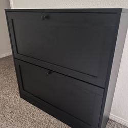Black Shoe Cabinet - Like New