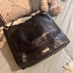 Black Leather Kate Spade Shoulder Bag
