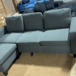 🔥Small Sectional Couch Sofas, 3 Seat L Shape Sofa, Small Couch,  $190