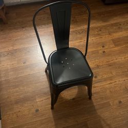 Black Steel Chairs * 4 Total Chairs