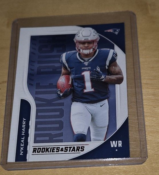 2019 Panini Rookies &Stars Football Nkeal Harry Rookie Card #RR-NH New England Patriots