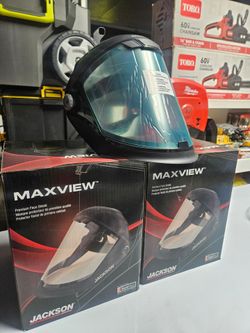 Jackson Safety Lightweight Maxview Premium Face Shield With Universal Adapter Anti-Fog Coating