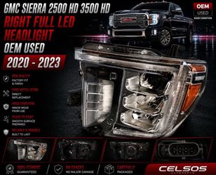 GMC SIERRA 2500 HD, 3500 HD LEFT FULL LED HEADLIGHT  2020  -  2023