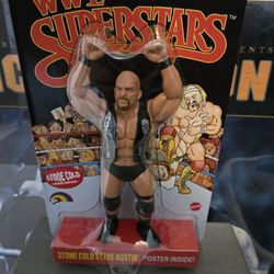 WWE Superstars Stone Cold Steve Austin LJN Figure Black Card Chase