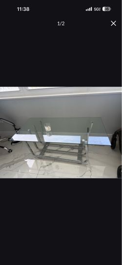 Glass coffee table