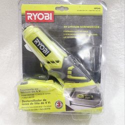 Ryobi HP34L 4V Lithium Screwdriver with Charger - Open Box Never Used No Bits