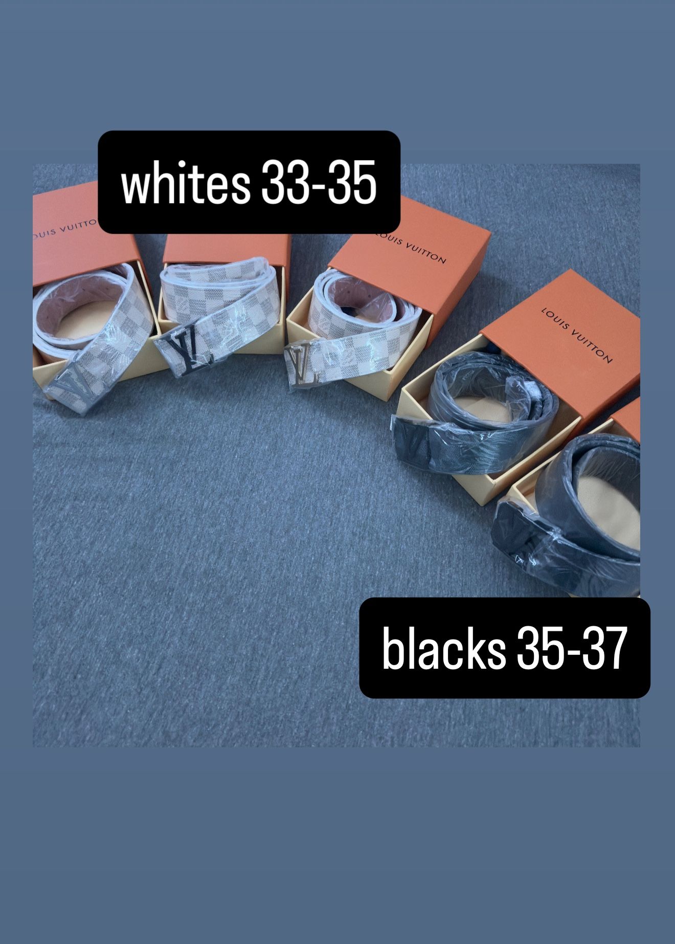 Lv belts $60 each brand new 