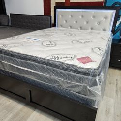 Queen Set $249 !! Mattress And Box Spring  !! PILLOWTOP 