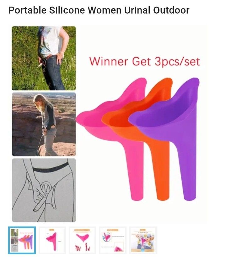 ortable Silicone Women Urinal Outdoor