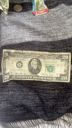 1970s 20 dollar bill good condition