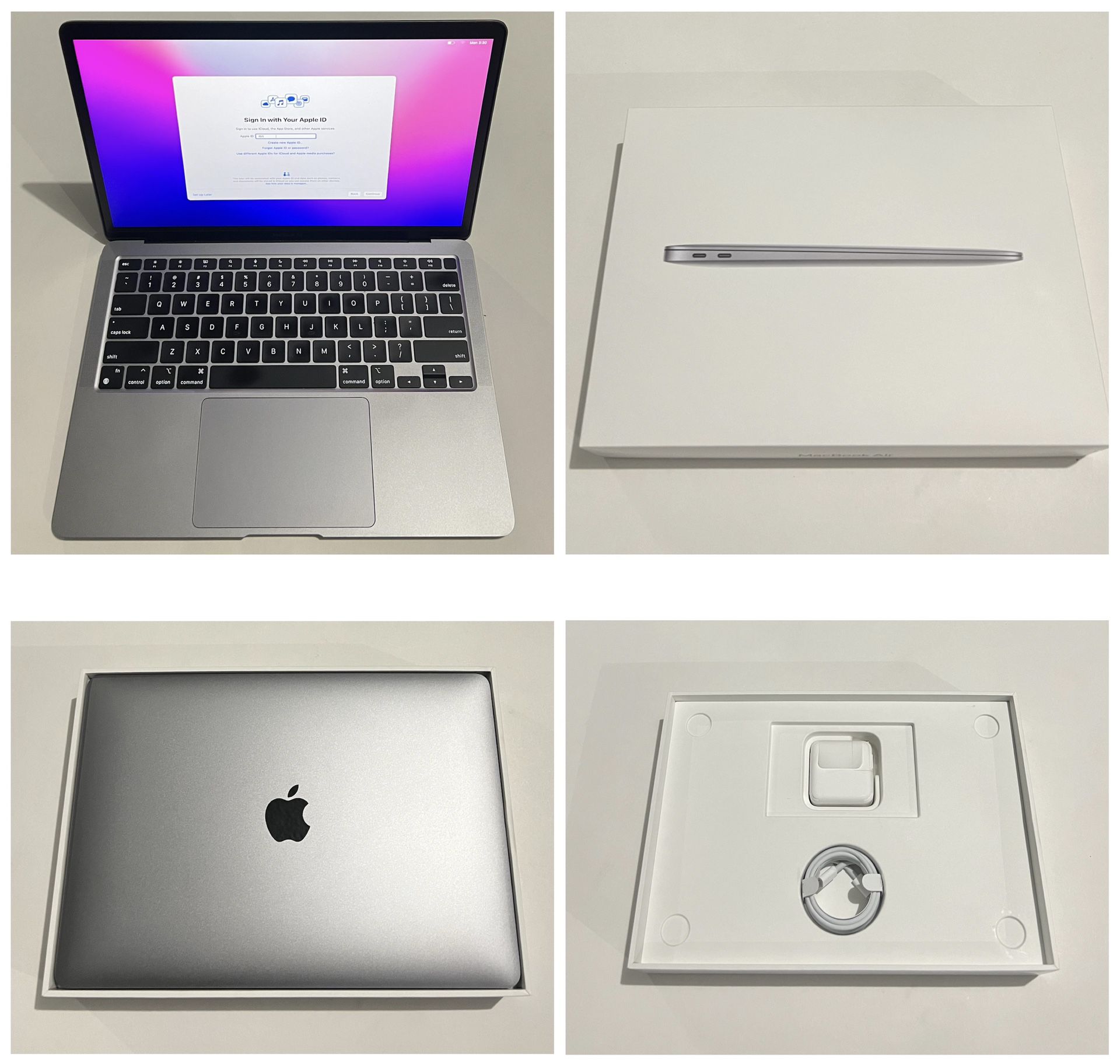 Apple MacBook Air 13.3 inch Laptop - Space Gray, M1 Chip, 8GB RAM, 256GB storage. (2020) model in great condition. $550
