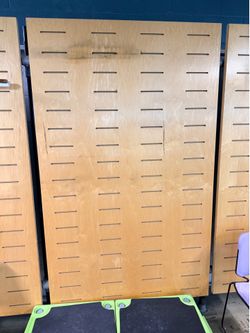 Slot boards on metal frame